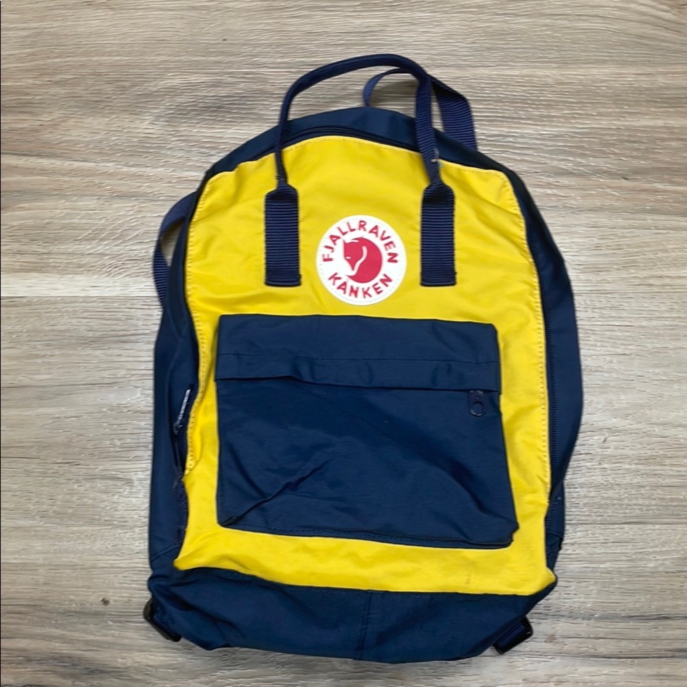 Kånken Yellow and Blue Backpack